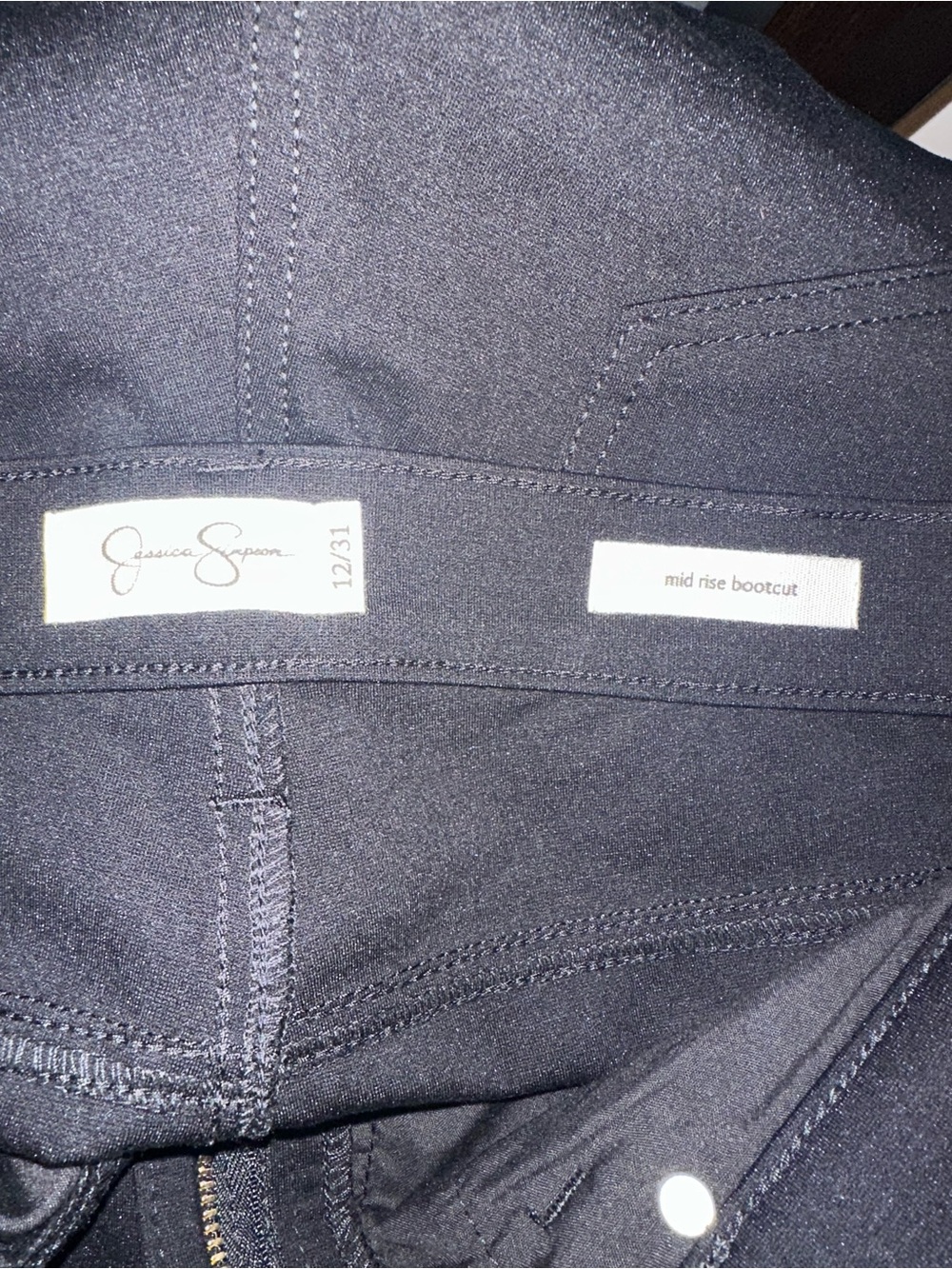 Jessica Simpson Black Mid-Rise Bootcut Jeans 12